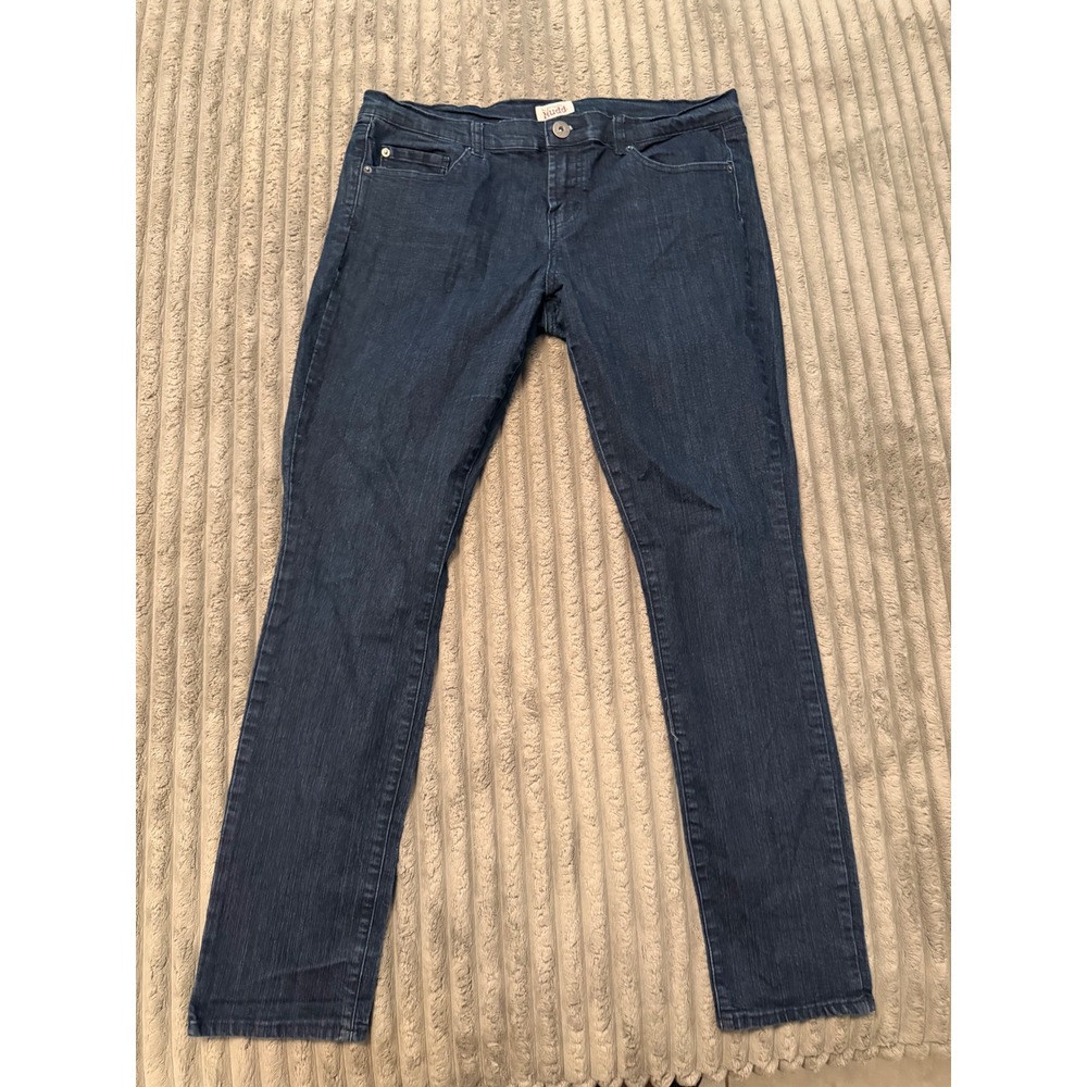 Mudd Womens Dark Wash Skinny Jeans Size 17 Stretch Denim Five Pocket Pants